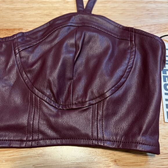 Future Collective with Reese Blutstein Women's Faux Leather Top - Size XXL - NWT - Picture 4 of 10